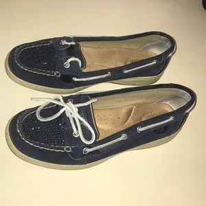 Blue Sparkly Women’s Sperry Shoes | Size: 9.5
